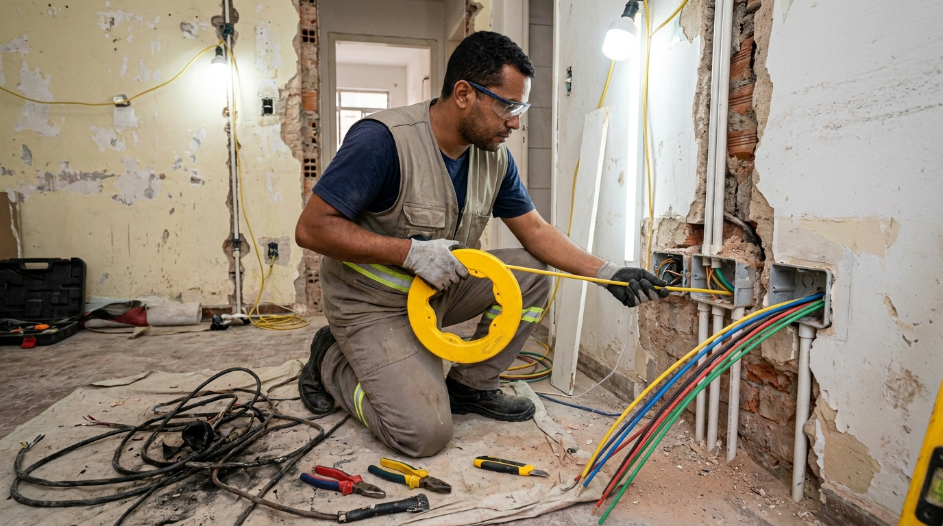 Troca de fiacao eletrica profissional em Sete Lagoas‑MG