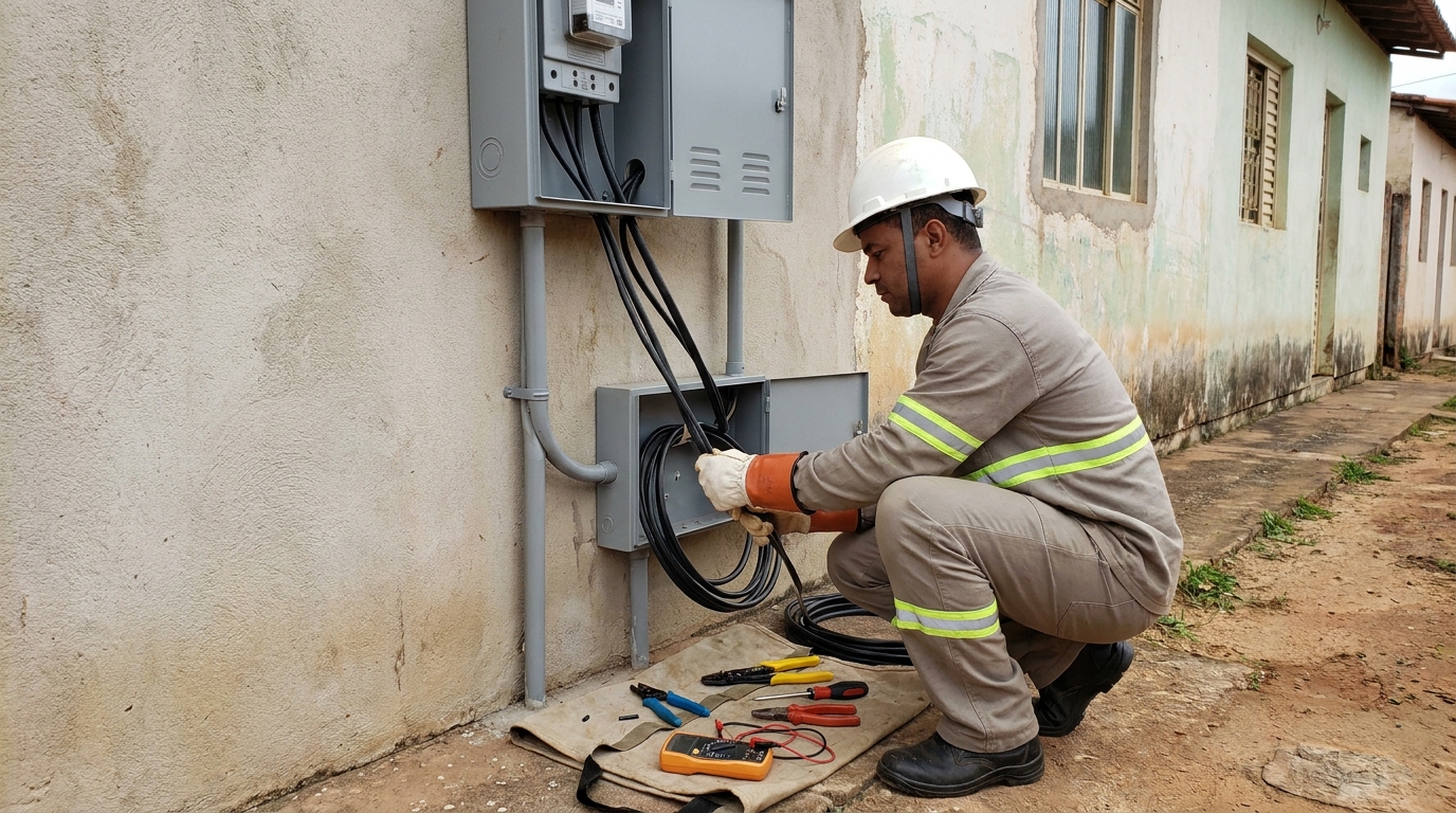 Troca de padrao de energia em Sete Lagoas‑MG